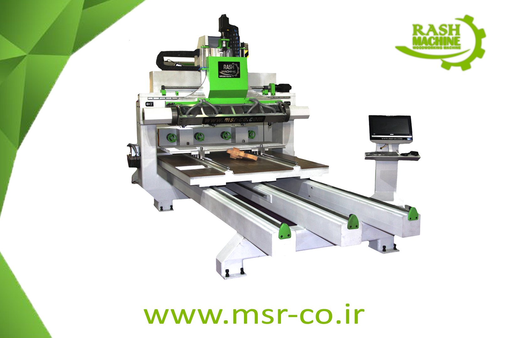ماشین cnc و منبت 5 محور و 4 هد طرح جدید دو منظوره تخت و روتاری
